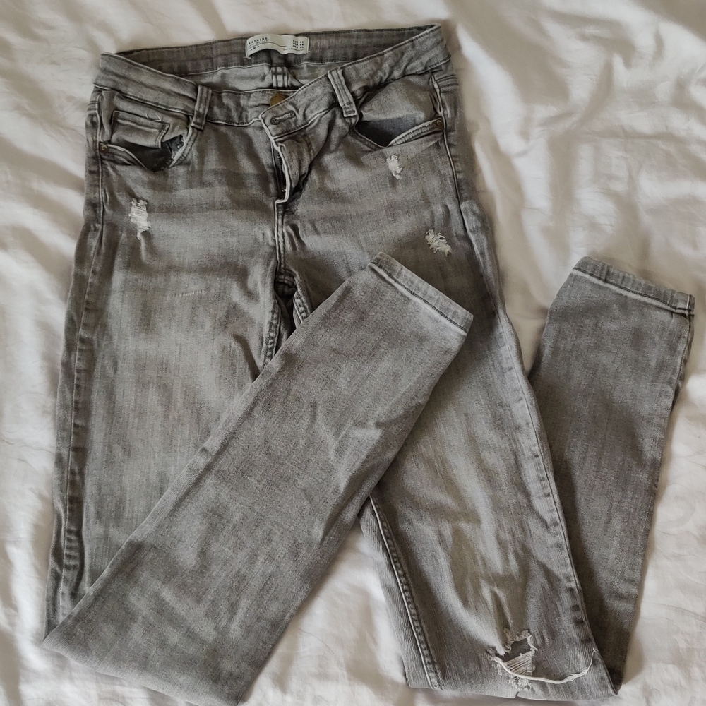 Zara Grey Skinny Jeans